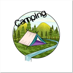 Camping Posters and Art